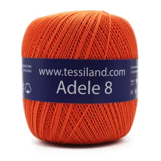 Adele Fil d’Écosse n8 pelote 100g Orange
