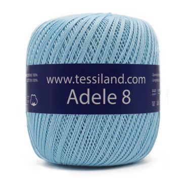 Adele Cotton Lisle n8 100g ball Cielo