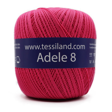 Adele filo di Scozia n8 gomitolo 100g Fucsia