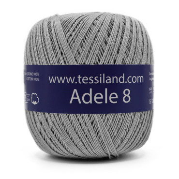 Adele Hilo de Escocia n8 ovillo 100g Grigio perla