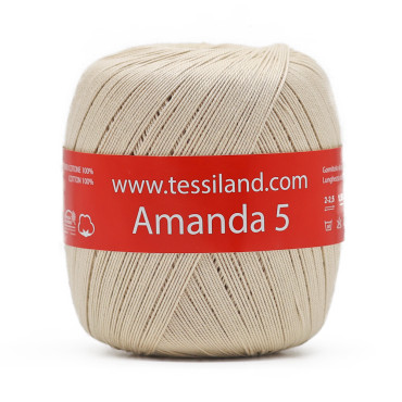 Amanda Cotton lisle n5 100g ball Beige