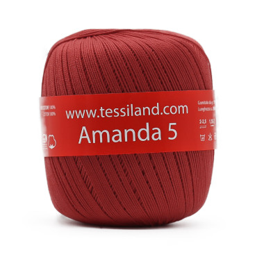 Amanda Hilo de Escocia n5 ovillo 100g Bordeaux