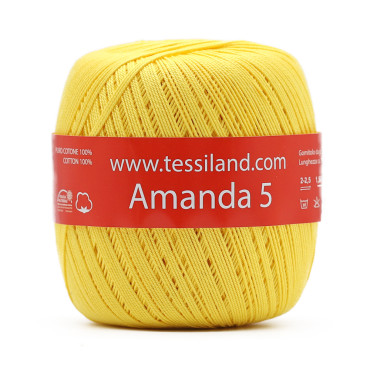 Amanda Hilo de Escocia n5 ovillo 100g Giallo