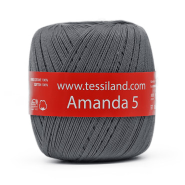 Amanda Fil d’Écosse n5 pelote 100g Grigio