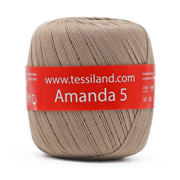 Amanda Hilo de Escocia n5 ovillo 100g Tortora
