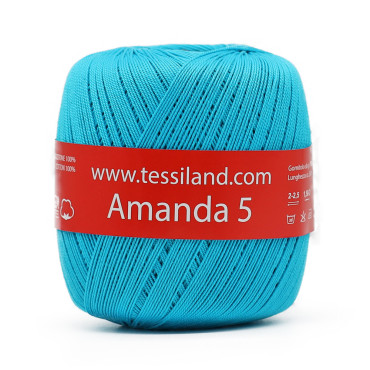 Amanda Fil d’Écosse n5 pelote 100g Turchese