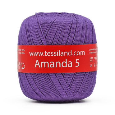 Amanda Cotton lisle n5 100g ball Viola