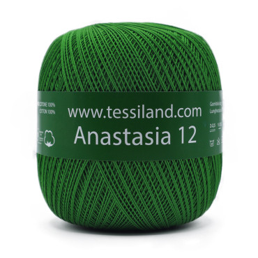 Anastasia filo di Scozia n12 gomitolo 100g Verde
