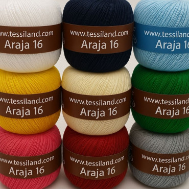 Araja filo di scozia n.16 gomitolo 100g