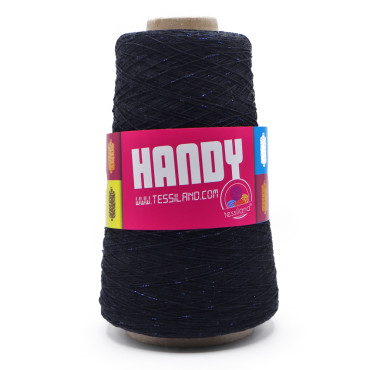 Handy Coton et Lurex N8 en cône 200g Blu lux