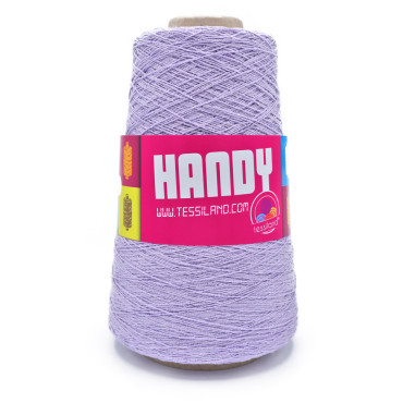 Handy Cotton and Lurex N8 Cone 200g Lilla lilla