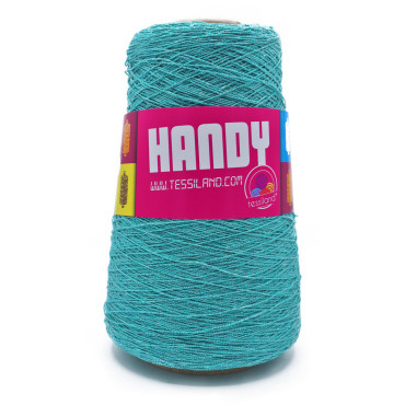 Handy cotone e lurex n8 rocca 200g Marino azzurro