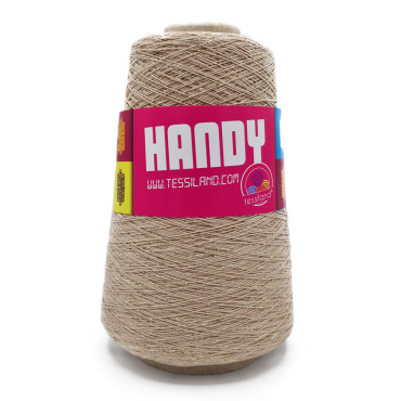 Handy Coton et Lurex N8 en cône 200g Nocciola oro