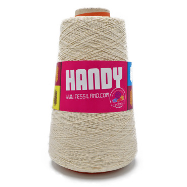 Handy Algodón y Lurex N8 en cono 200g Panna oro
