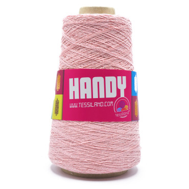 Handy Coton et Lurex N8 en cône 200g Rosa lux