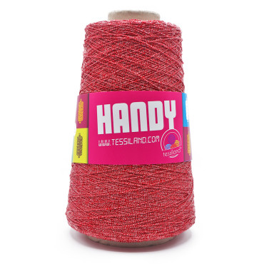 Handy Cotton and Lurex N8 Cone 200g Rosso lux