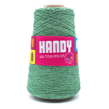 Handy cotone e lurex n8 rocca 200g Verde lux