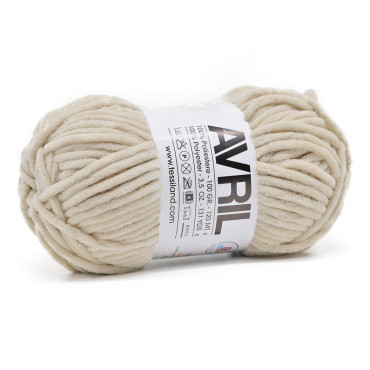 Avril chenille ball 100g Beige