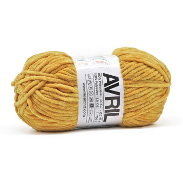 Avril ciniglia gomitolo 100g Giallo
