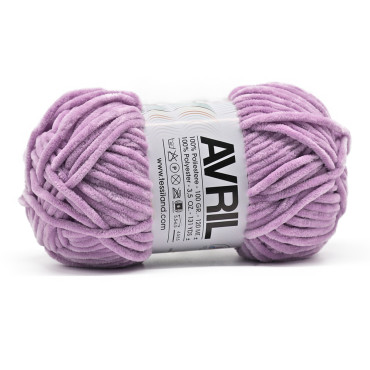 Avril chenille pelote 100g Lilla