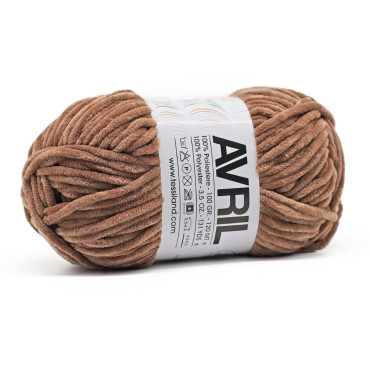 Avril ciniglia gomitolo 100g Nocciola