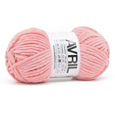 Avril chenilla ovillo 100g Rosa baby
