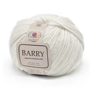 Barry mélange laine mèche pelote 100g Blanc