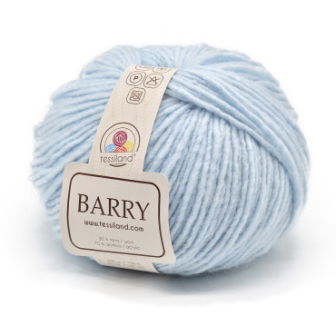 Barry misto lana stoppino gomitolo 100g Celeste