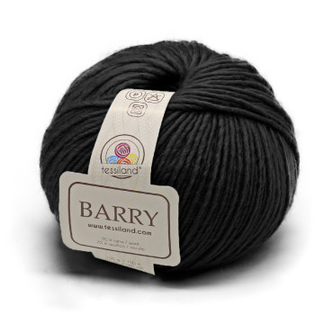 Barry misto lana stoppino gomitolo 100g Nero