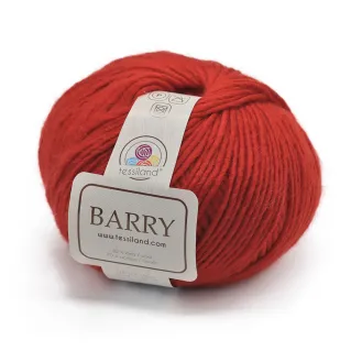 Barry wool blend blown yarn ball 100g Red