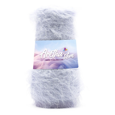 Aretha Slim filato pelliccia rocca 150g Perla