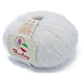 Bucley mélange laine lurex pelote 50g Bianco argento