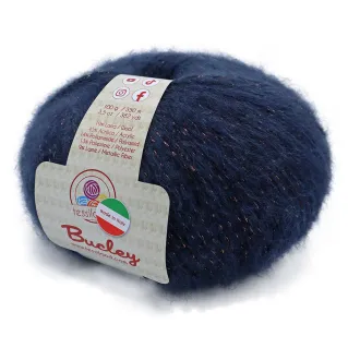 Bucley mezcla lana lurex ovillo 50g Blu rame