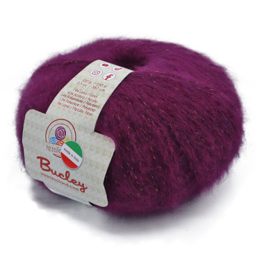 Bucley misto lana lurex gomitolo 50g Cipolla rame
