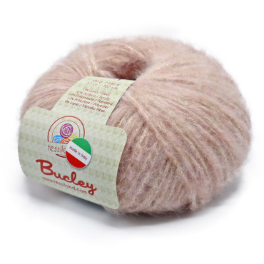 Bucley misto lana lurex gomitolo 50g Cipria oro