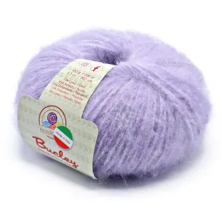 Bucley wool blend lurex yarn ball 50g Glicine