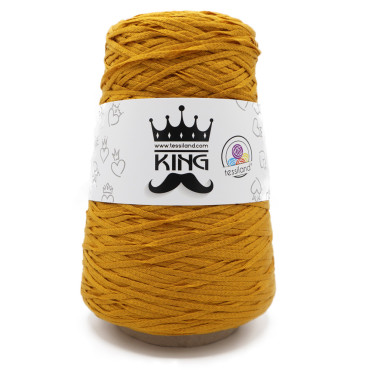 King ruban mix coton bobine 250g Senape