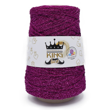 KingLux Trapillo de Viscosa y Lurex en cono 250g Fucsia viola