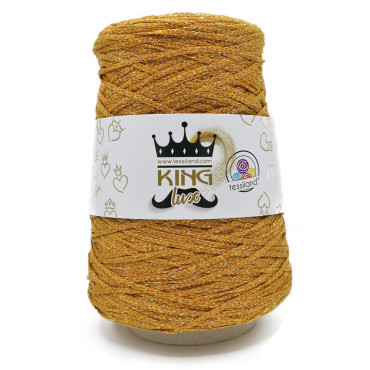 KingLux  fettuccia viscosa lurex rocca 250g Oro oro