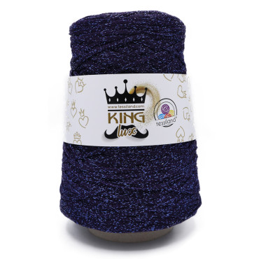 KingLux Trapillo de Viscosa y Lurex en cono 250g Viola viola