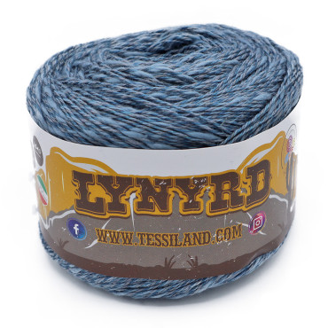Lynyrd misto cotone lino gomitolo 100g Avio