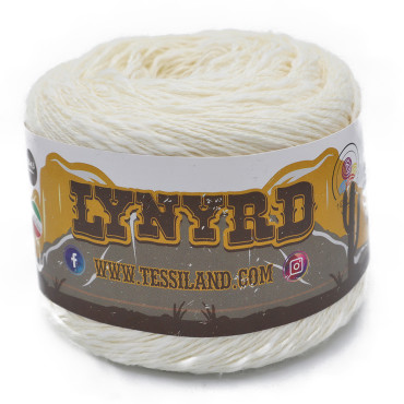Lynyrd misto cotone lino gomitolo 100g Bianco