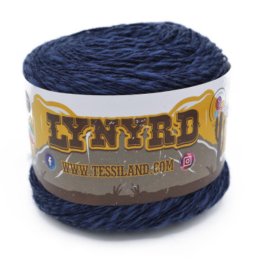Lynyrd misto cotone lino gomitolo 100g Blu