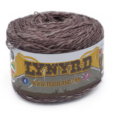 Lynyrd misto cotone lino gomitolo 100g Fango