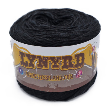 Lynyrd misto cotone lino gomitolo 100g Nero