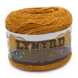 Lynyrd mezcla algodón lino ovillo 100g Senape