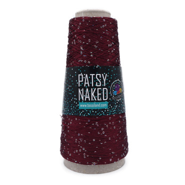 Patsy Naked filo di paillettes 100g Bordeaux