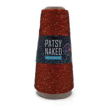 Patsy Naked filo di paillettes 100g Bruciato