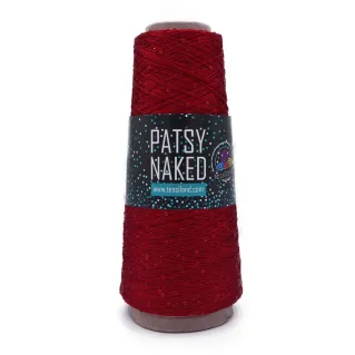 Patsy Naked fil à paillettes 100 g Rosso