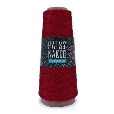 Patsy Naked filo di paillettes 100g Rosso